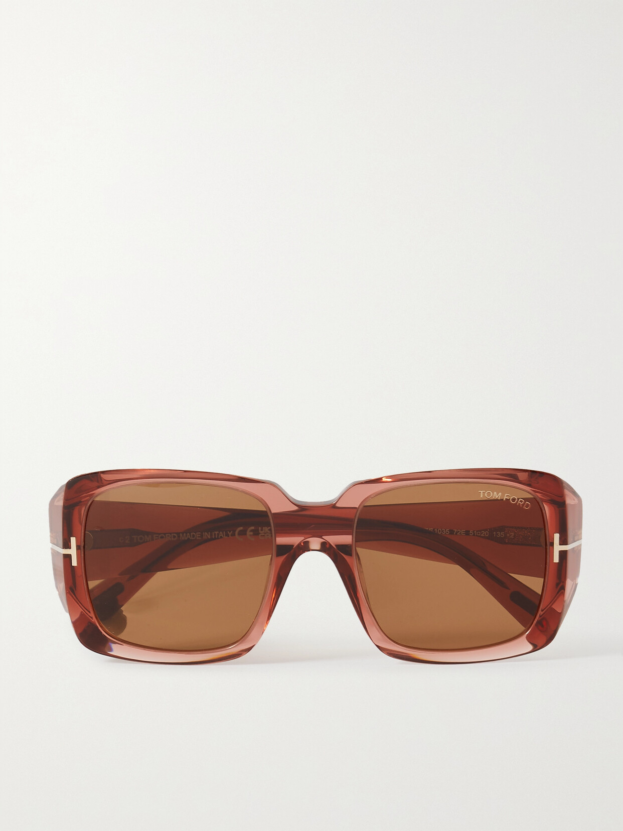 Tom Ford Ryder Square-frame Acetate Sunglasses In Pink