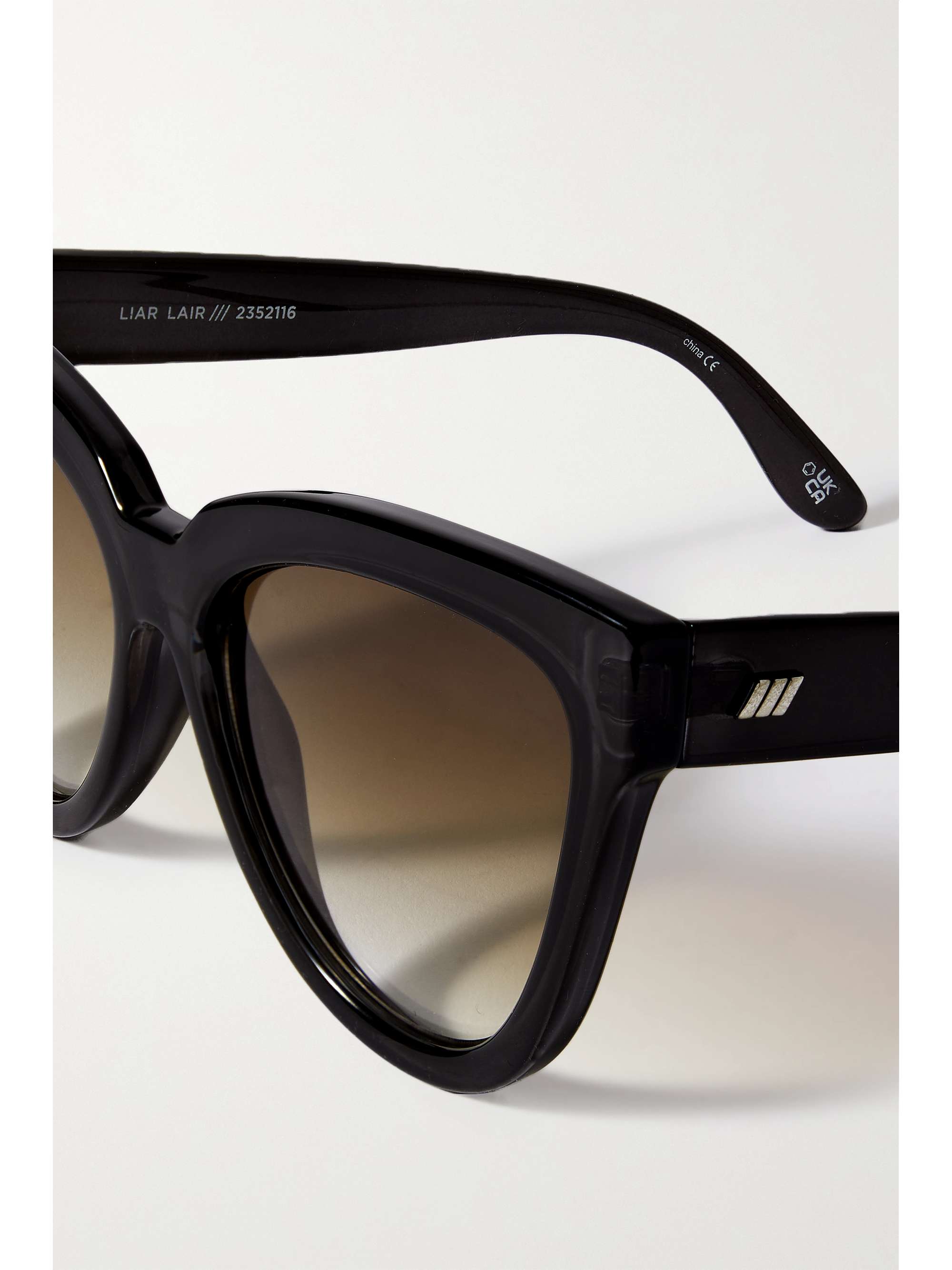 LE SPECS Liar Lair oversized square-frame acetate sunglasses