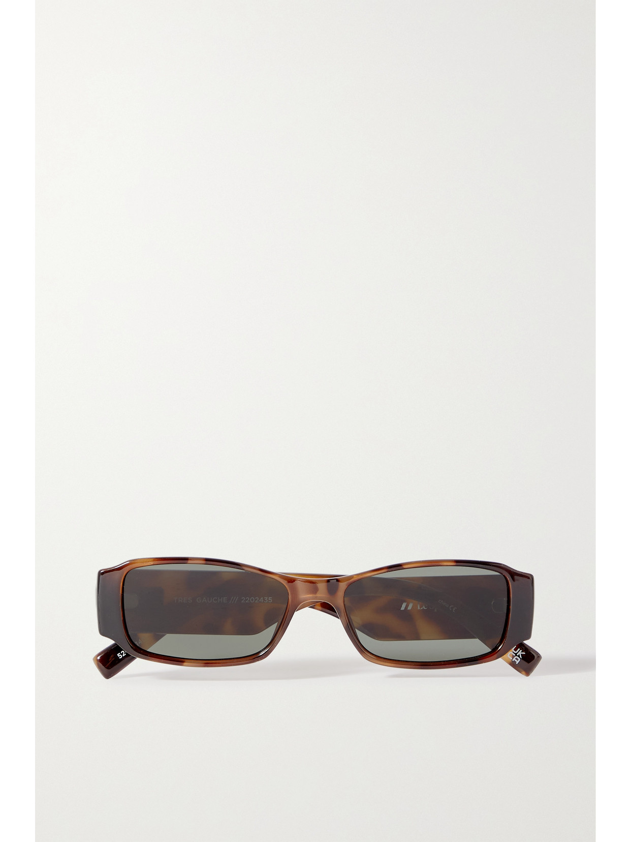 Le Specs - Tres Gauche Small Rectangular-frame Tortoiseshell Acetate Sunglasses - One size