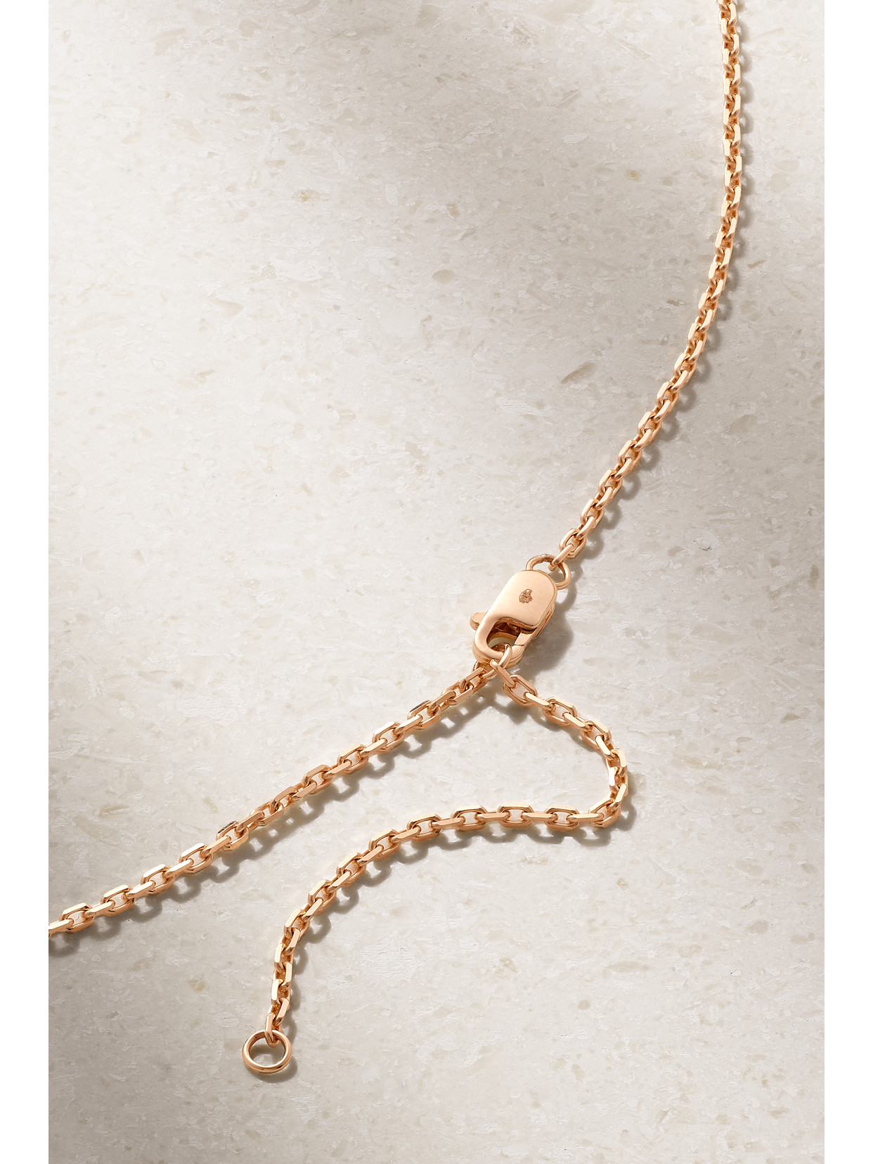 Shop Repossi Antifer Heart 18-karat Rose Gold Necklace