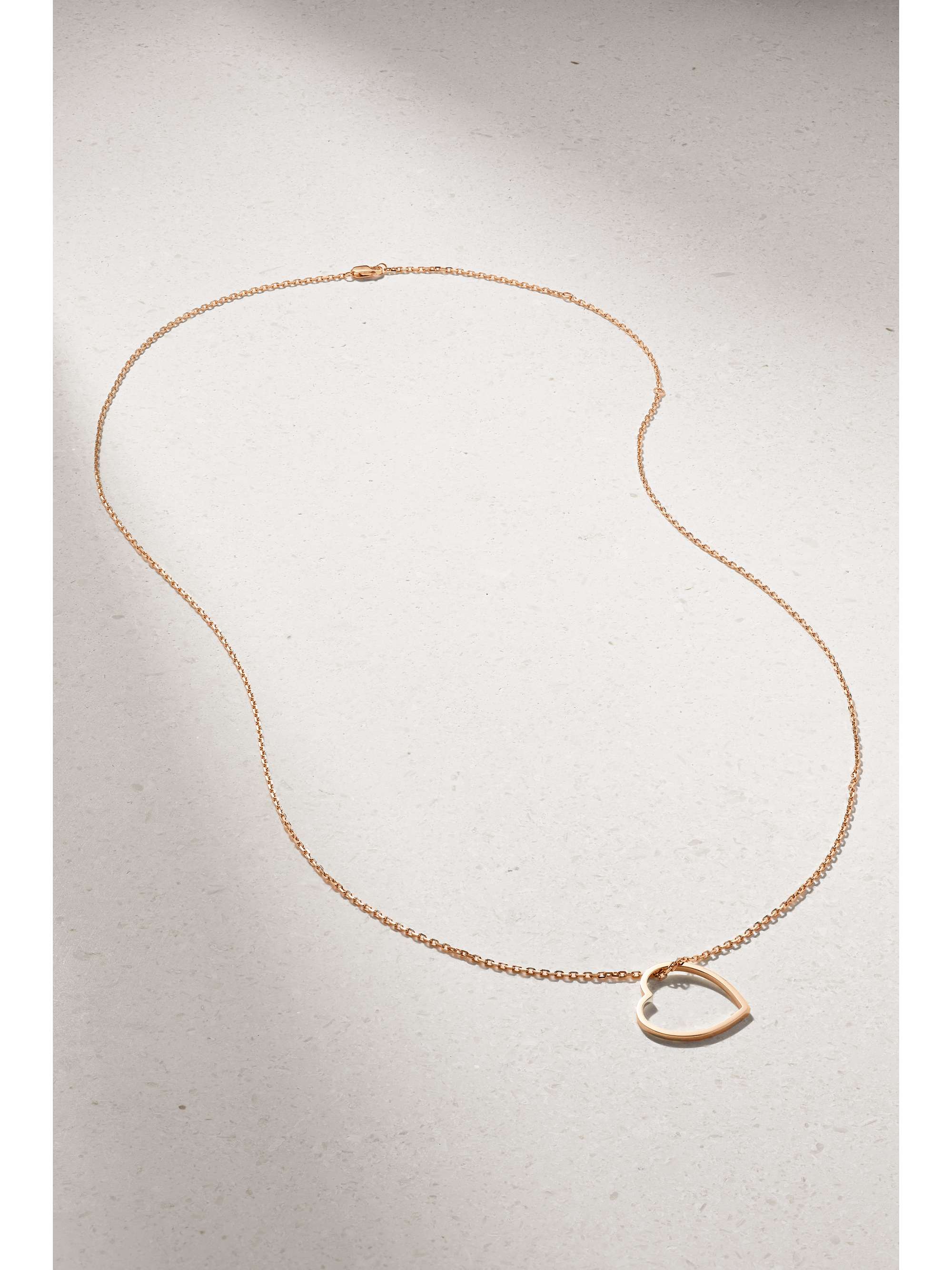 REPOSSI Antifer Heart 18-karat rose gold necklace