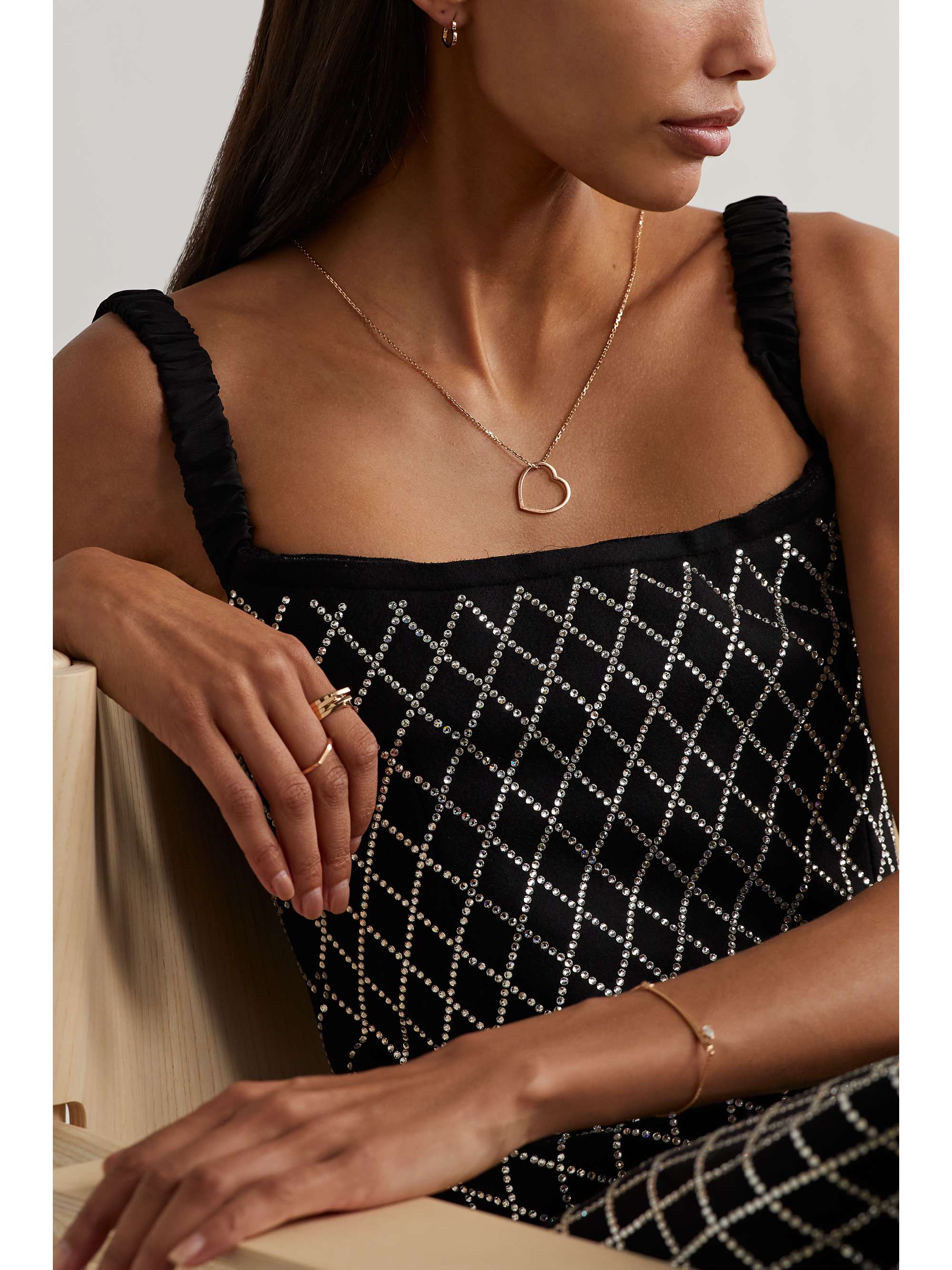 REPOSSI Antifer Heart 18-karat rose gold necklace