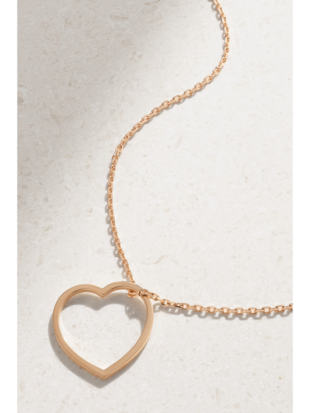 Repossi - Antifer Heart 18-karat Rose Gold Necklace - One size