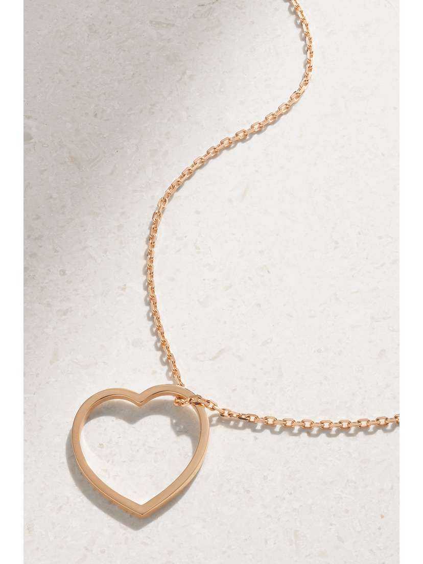 Repossi Antifer Heart 18-karat Rose Gold Necklace