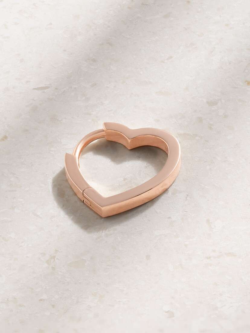 Repossi Antifer Heart Small 18-karat Rose Gold Single Earring