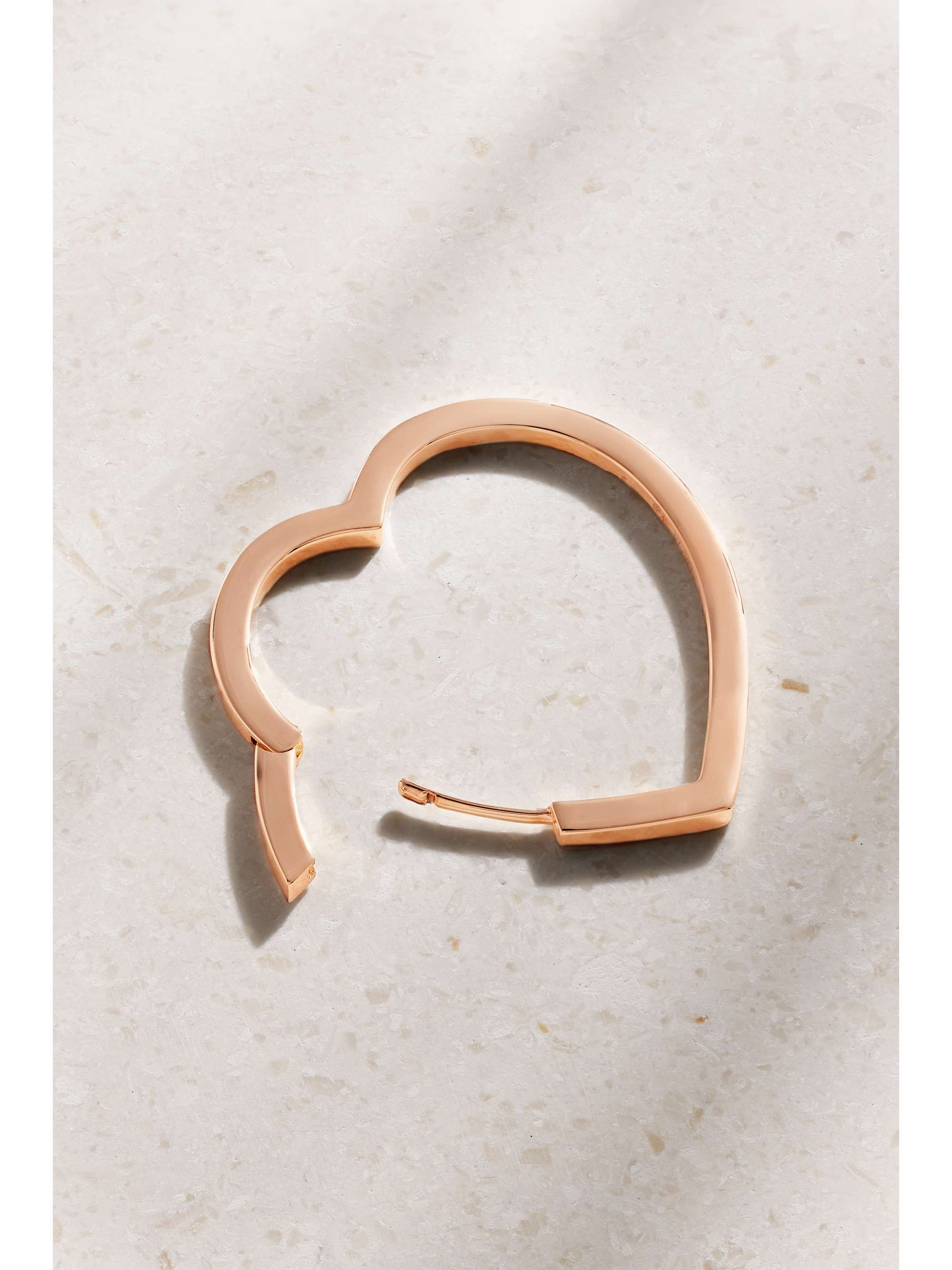 REPOSSI Antifer Heart Large 18-karat rose gold single earring