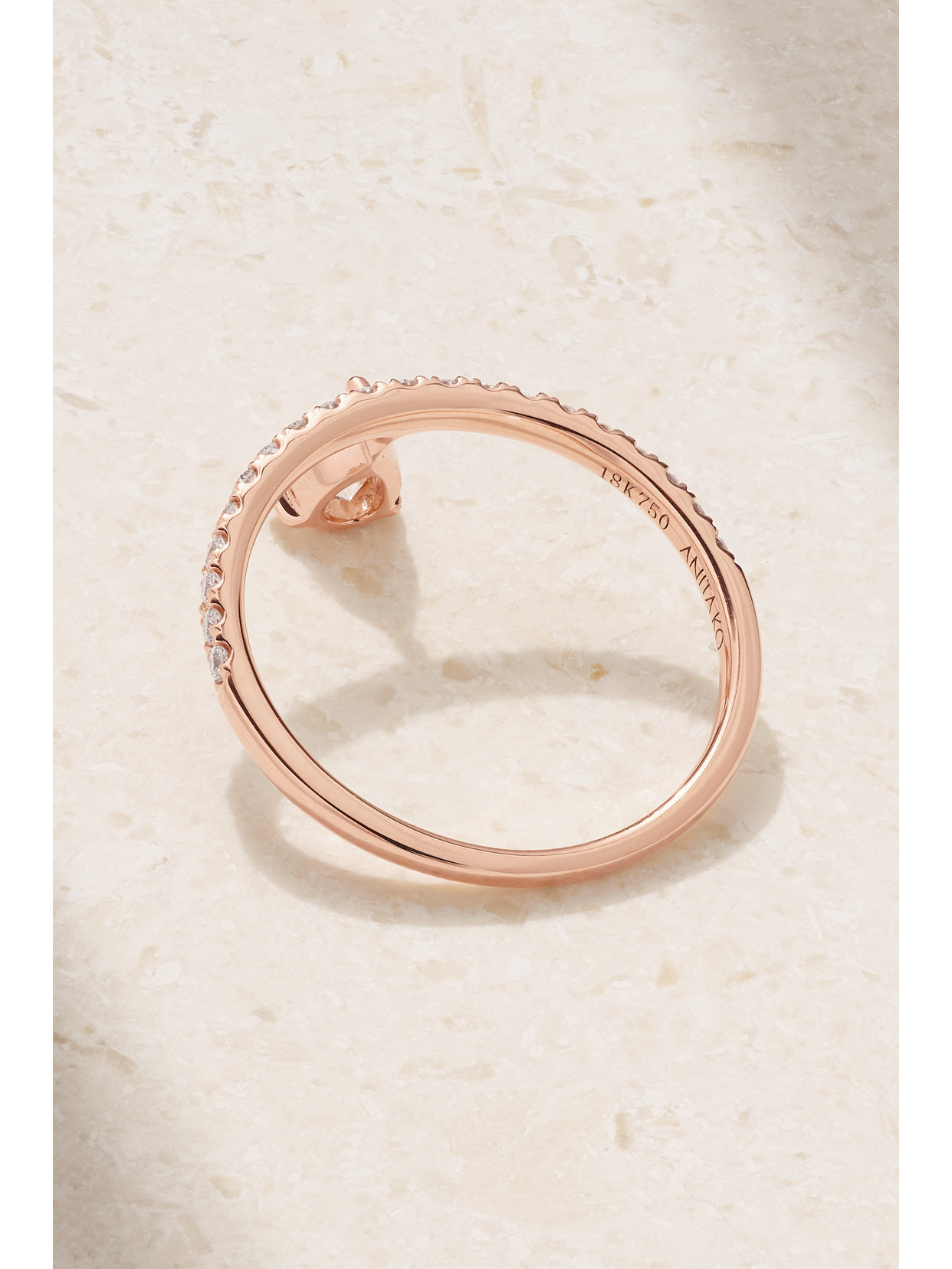 Shop Anita Ko Duchess 18-karat Rose Gold Diamond Eternity Ring