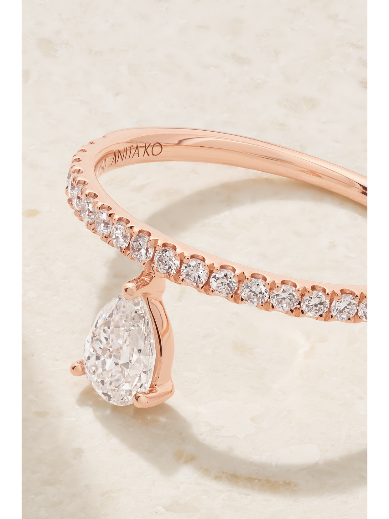 Anita Ko Duchess 18-karat Rose Gold Diamond Eternity Ring In Gold