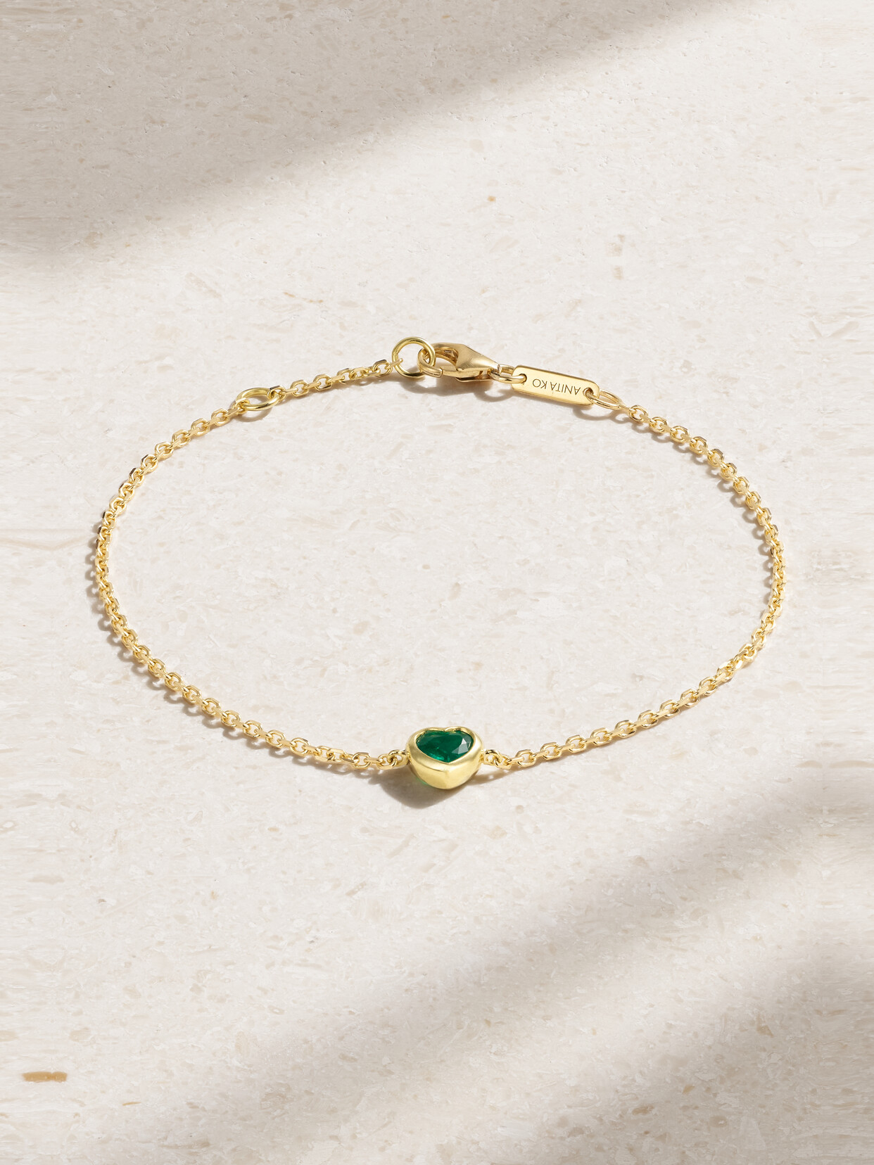 Anita Ko 18-karat Gold Emerald Bracelet