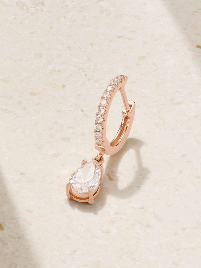 Anita Ko 18-karat Rose Gold Diamond Single Earring
