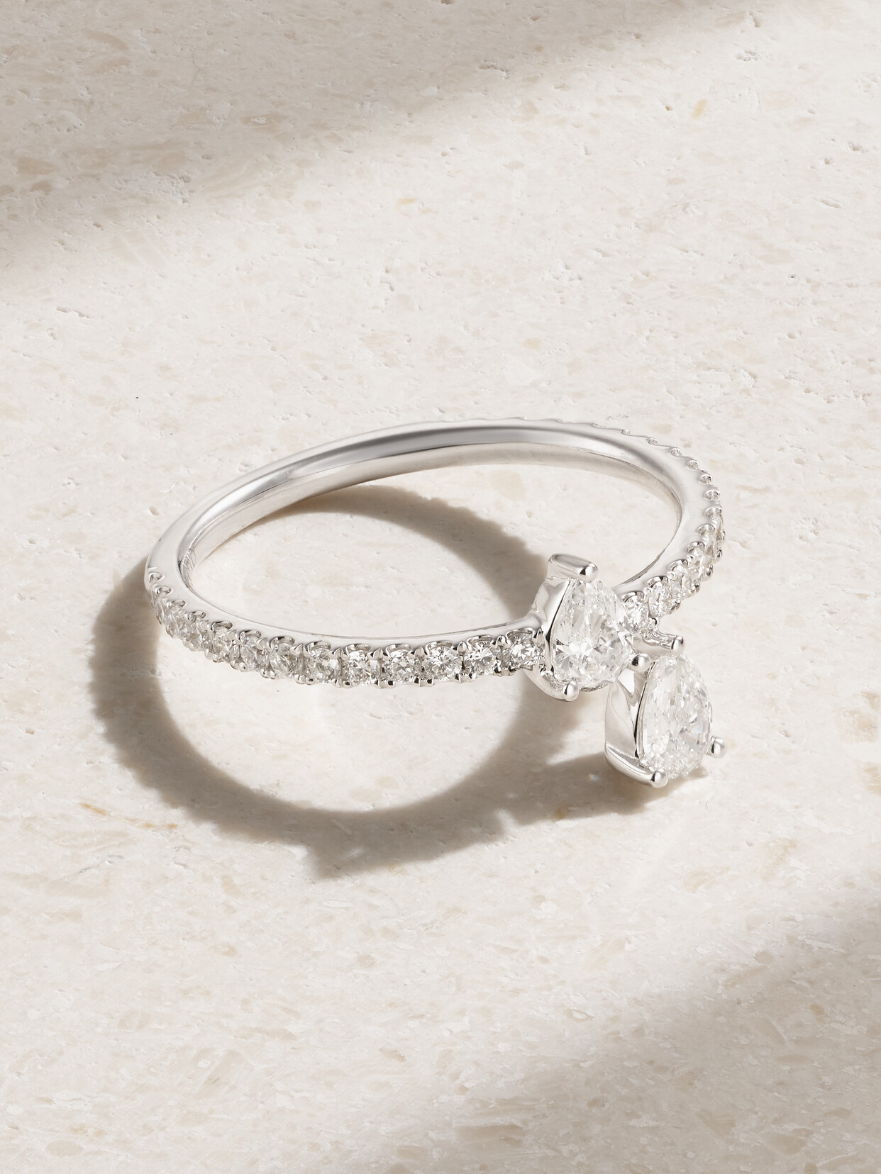 Anita Ko Princess 18-karat Gold Diamond Eternity Ring - 7