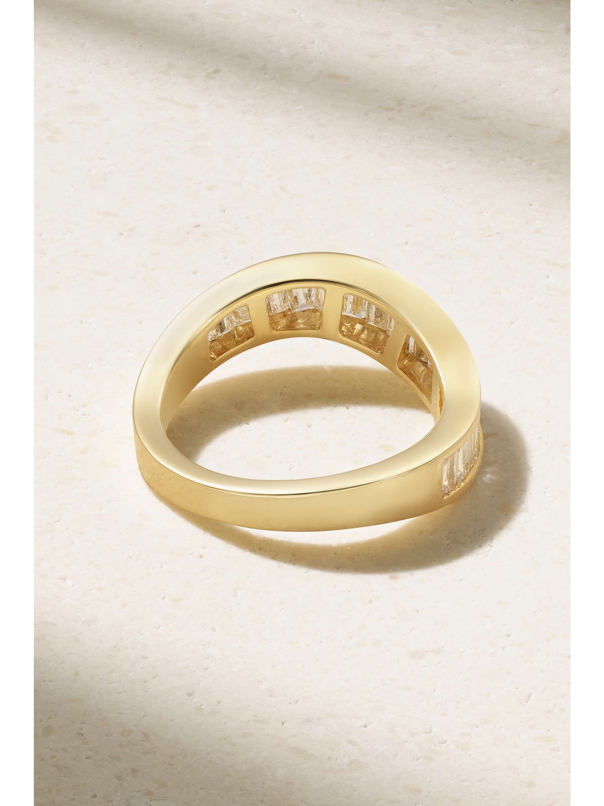 ANITA KO Wave 18-karat gold diamond ring | NET-A-PORTER