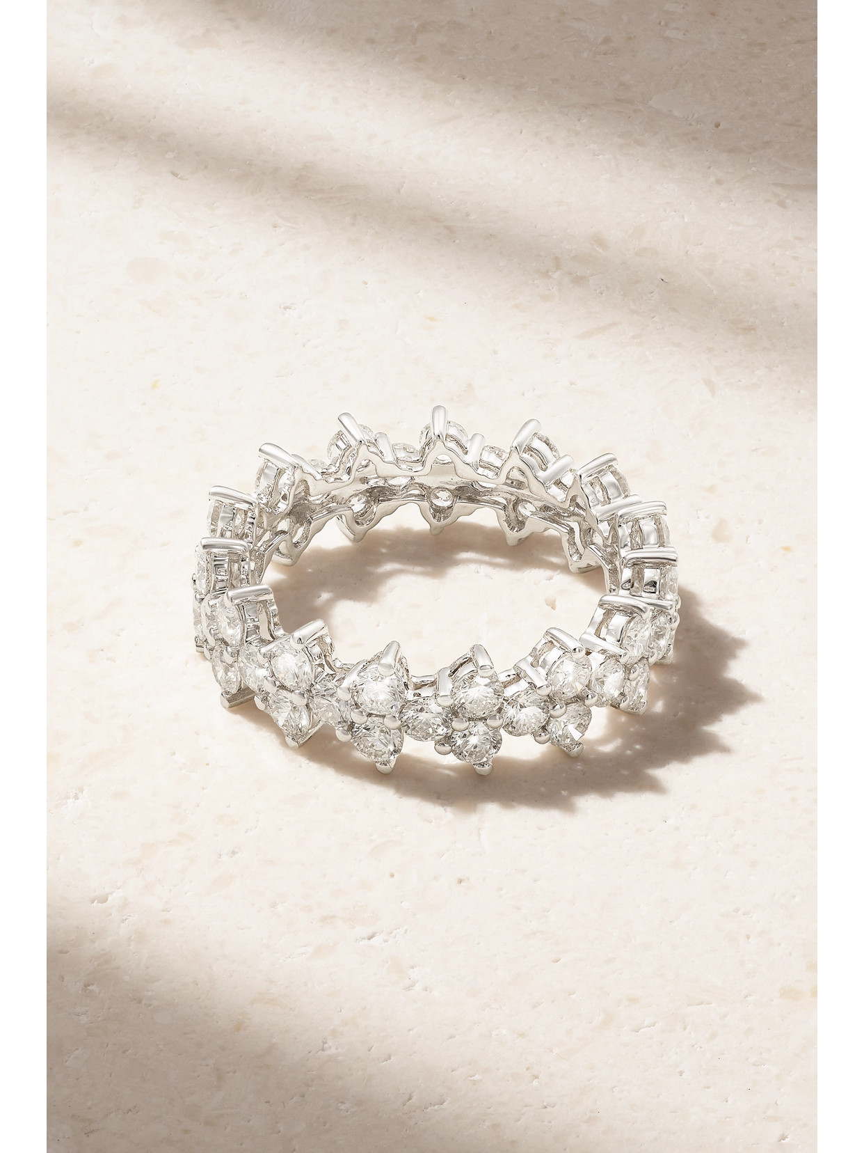 Anita Ko Triangle Eternity 18-karat White Gold Diamond Ring In Gold