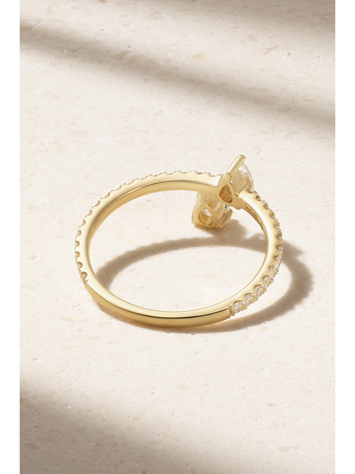 Anita Ko Princess Eternity 18-karat Gold Diamond Ring In Gold
