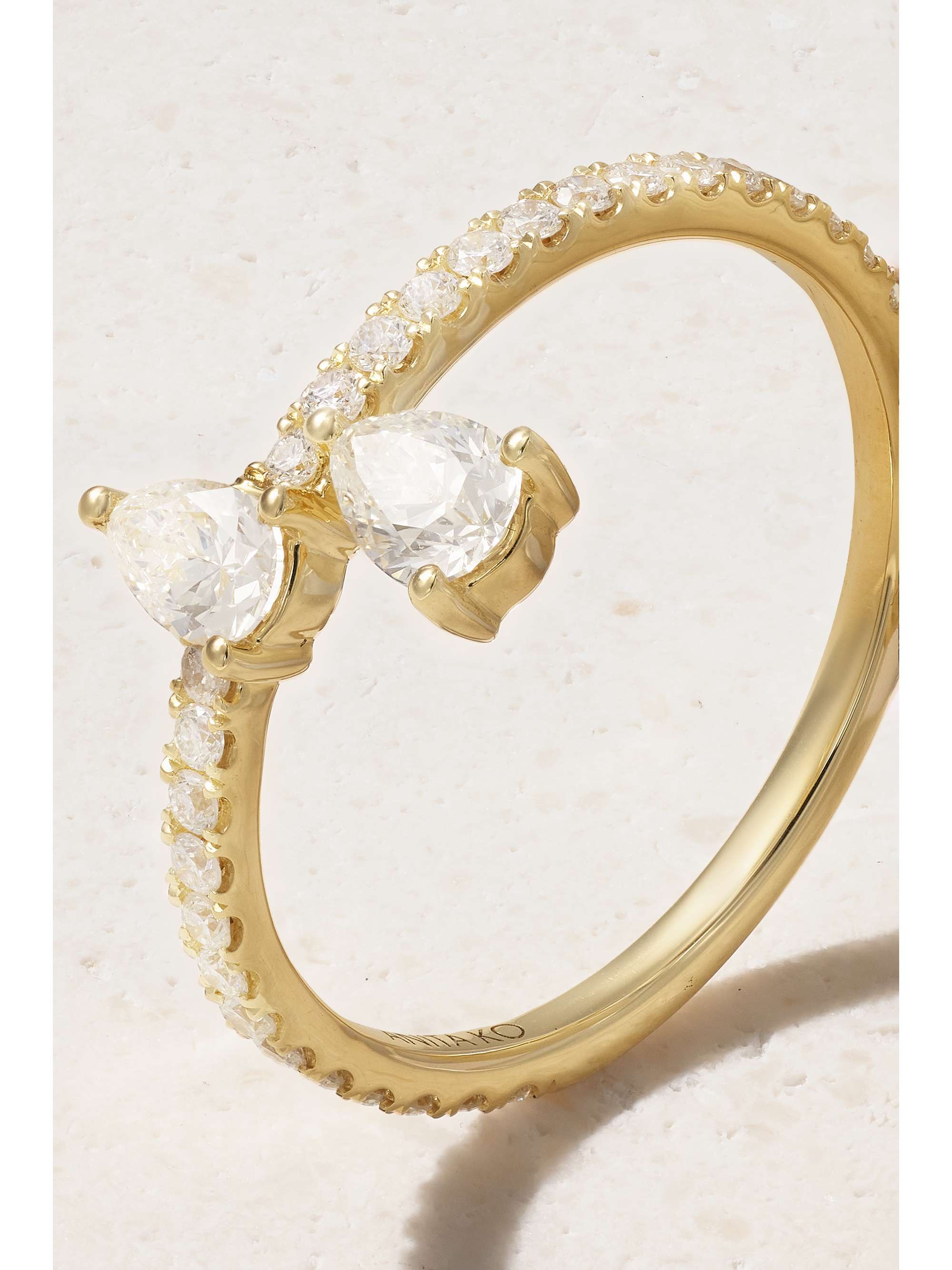 ANITA KO Princess Eternity 18-karat gold diamond ring | NET-A-PORTER