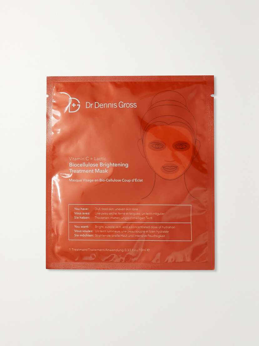 Dr. Dennis Gross Skincare Vitamin C + Lactic Biocellulose Brightening Treatment Mask