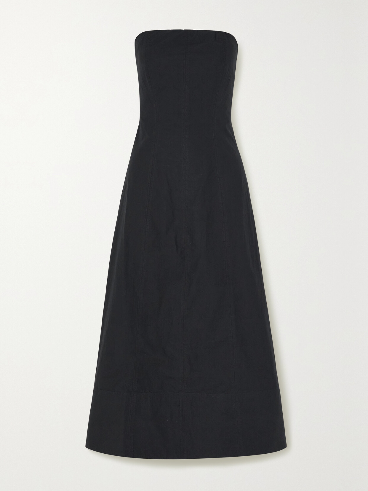 APIECE APART - + Net Sustain Todo Strapless Organic Cotton Maxi Dress - Black