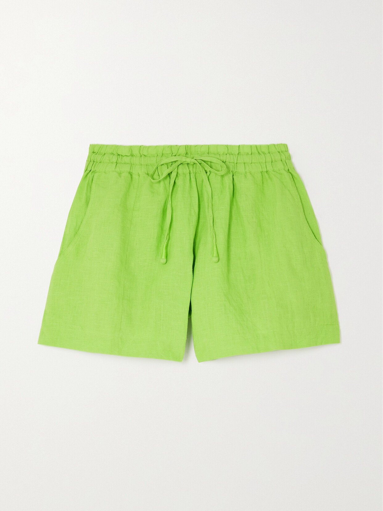 APIECE APART Trail Linen Shorts - Green