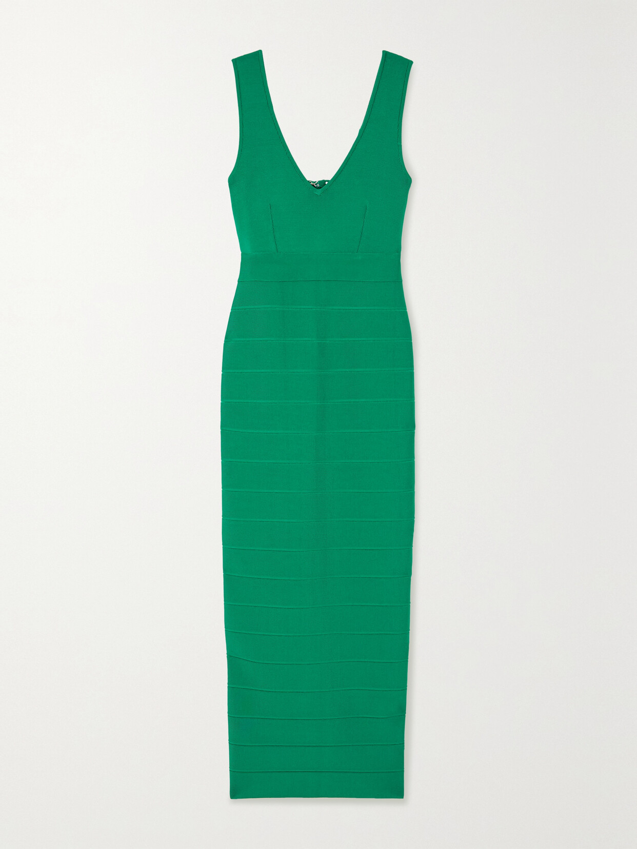 Herve Leger Icon Bandage Maxi Dress In Cypress