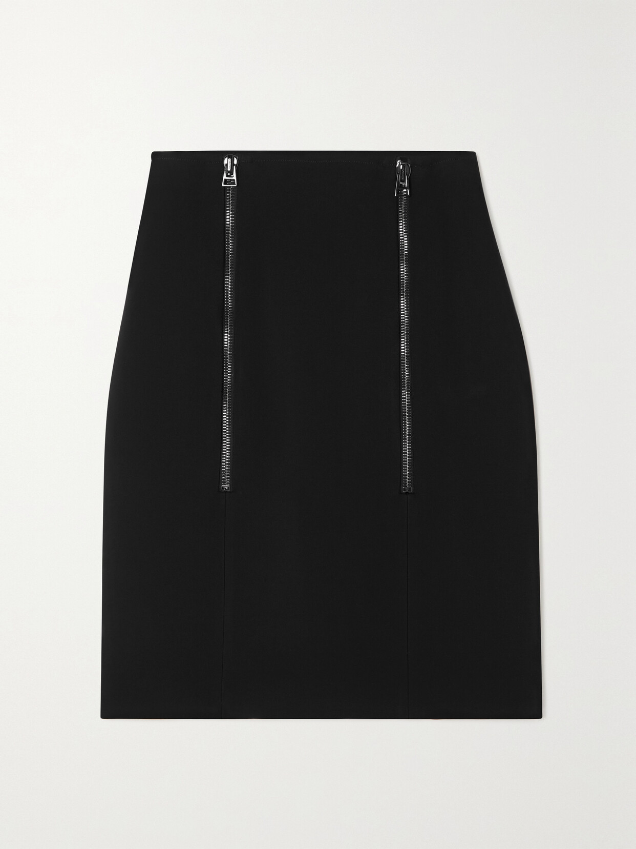 TOM FORD Zip-embellished Stretch-cady Skirt - Black