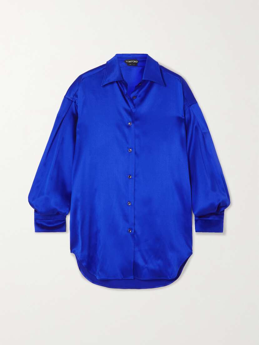 Tom Ford Oversized Stretch-silk Satin Shirt