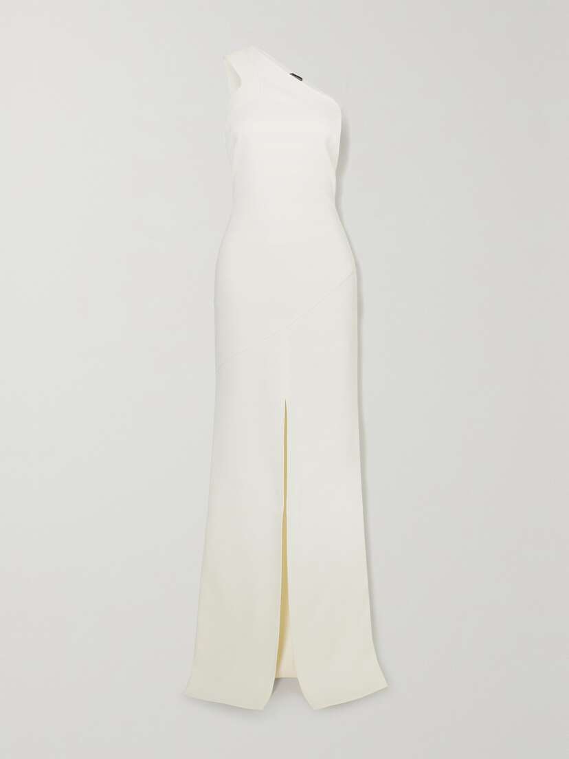Tom Ford One-shoulder Stretch-cady Gown