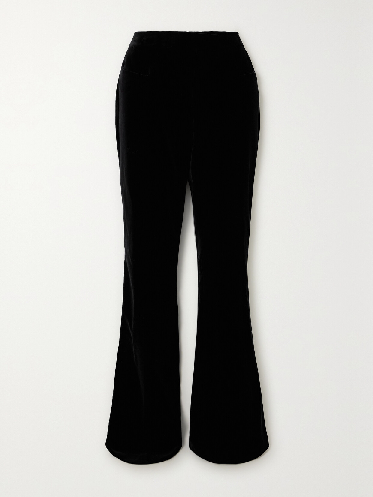 TOM FORD Cotton-velvet Flared Pants - Black