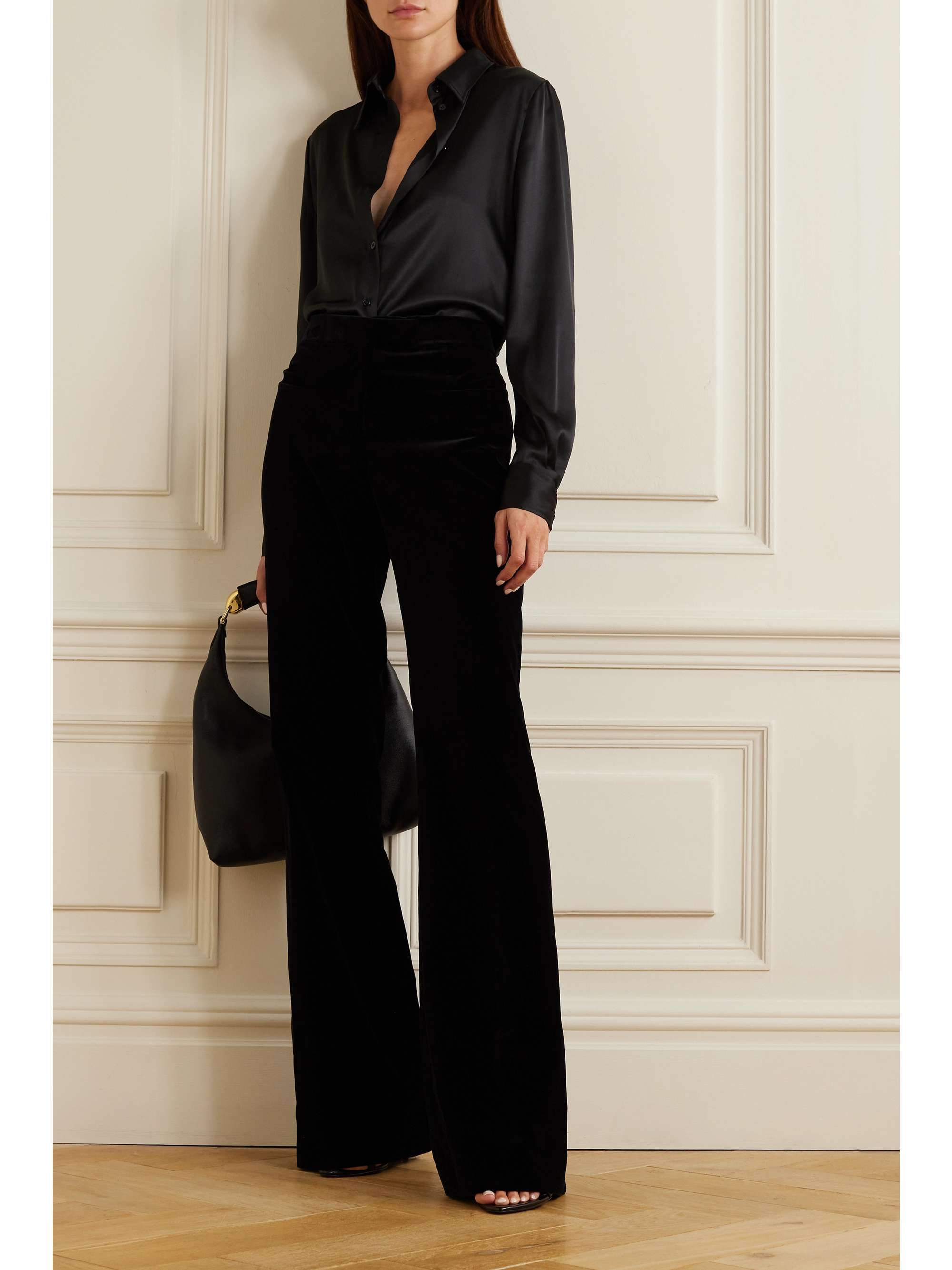 TOM FORD Cotton-velvet flared pants