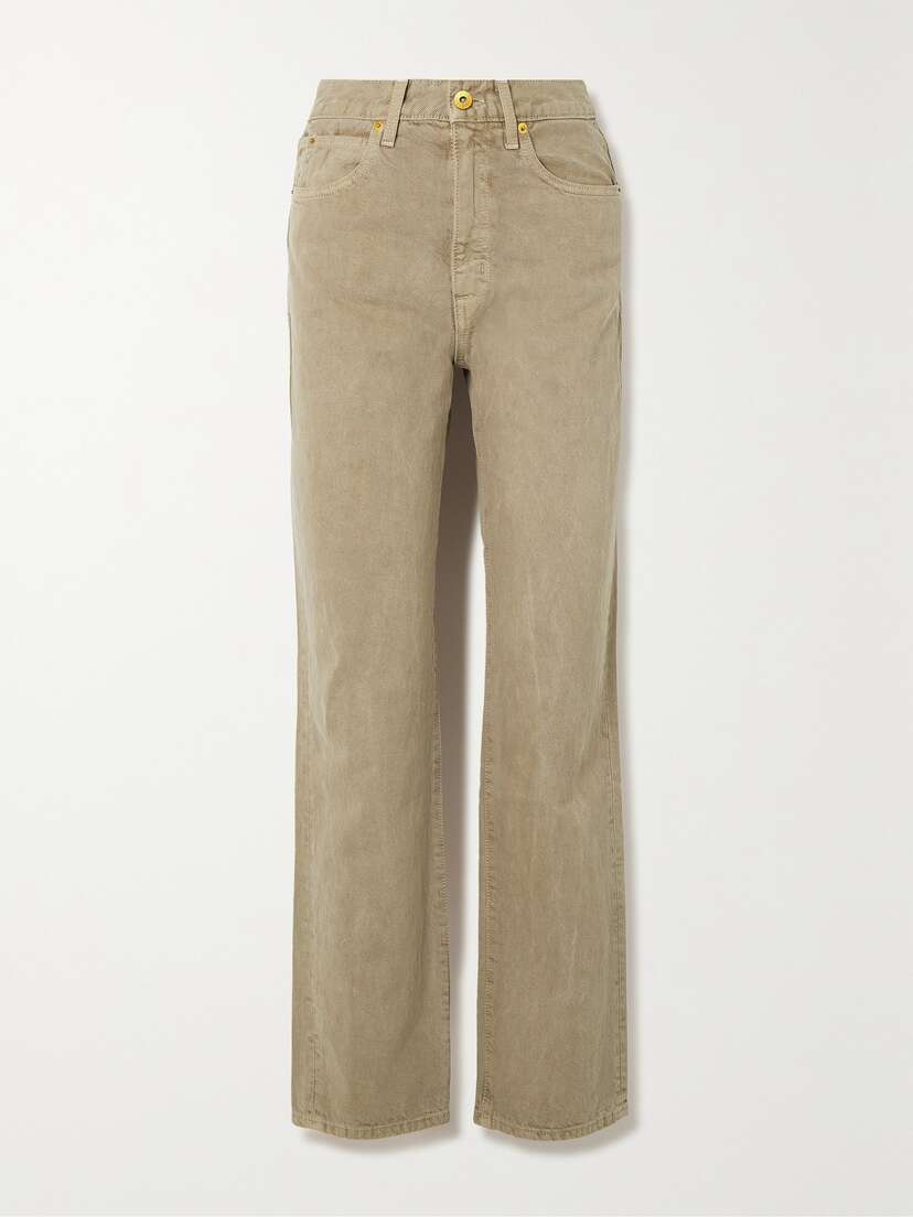 SLVRLAKE + Net Sustain London High-rise Straight-leg Organic Jeans