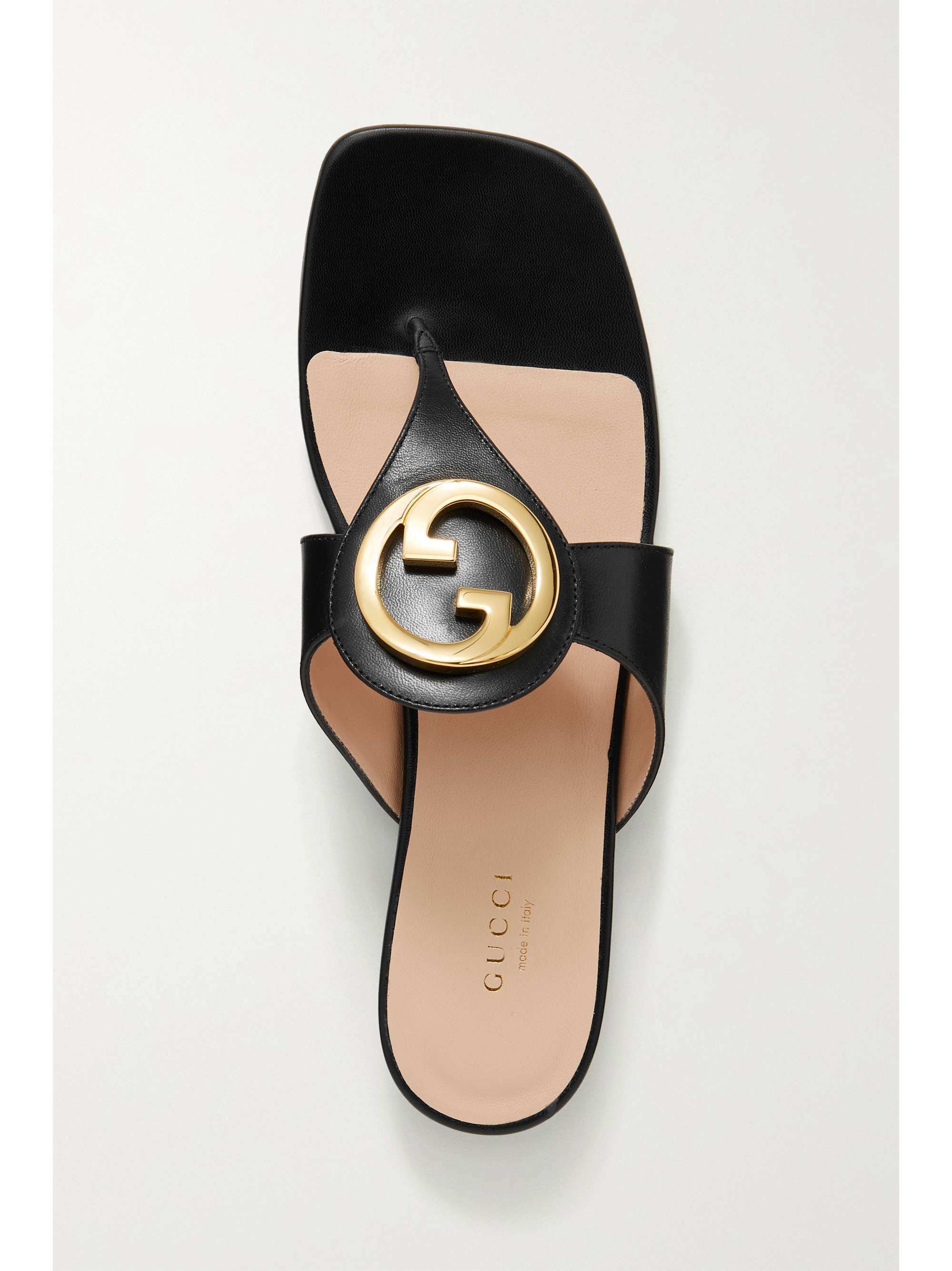 GUCCI Blondie logo-embellished leather sandals | NET-A-PORTER