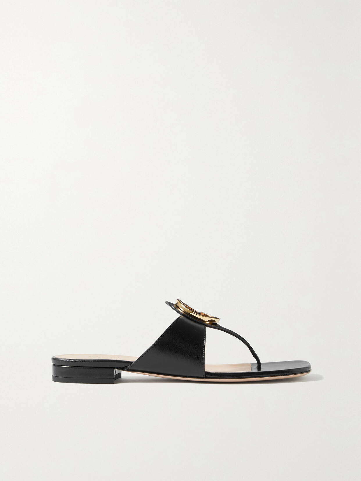 Gucci Blondie Logo-embellished Leather Sandals