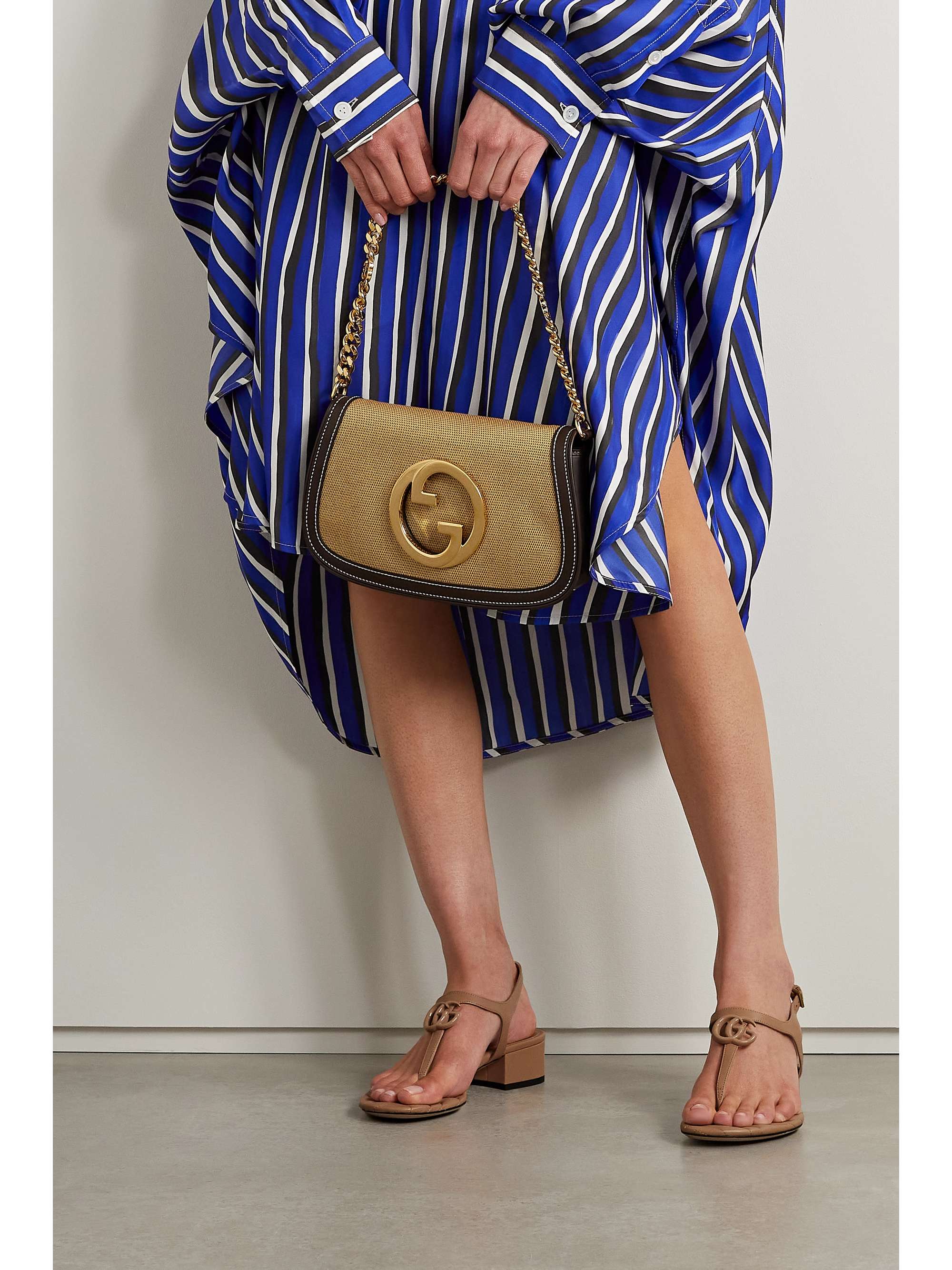 GUCCI Marmont logo-embellished leather sandals