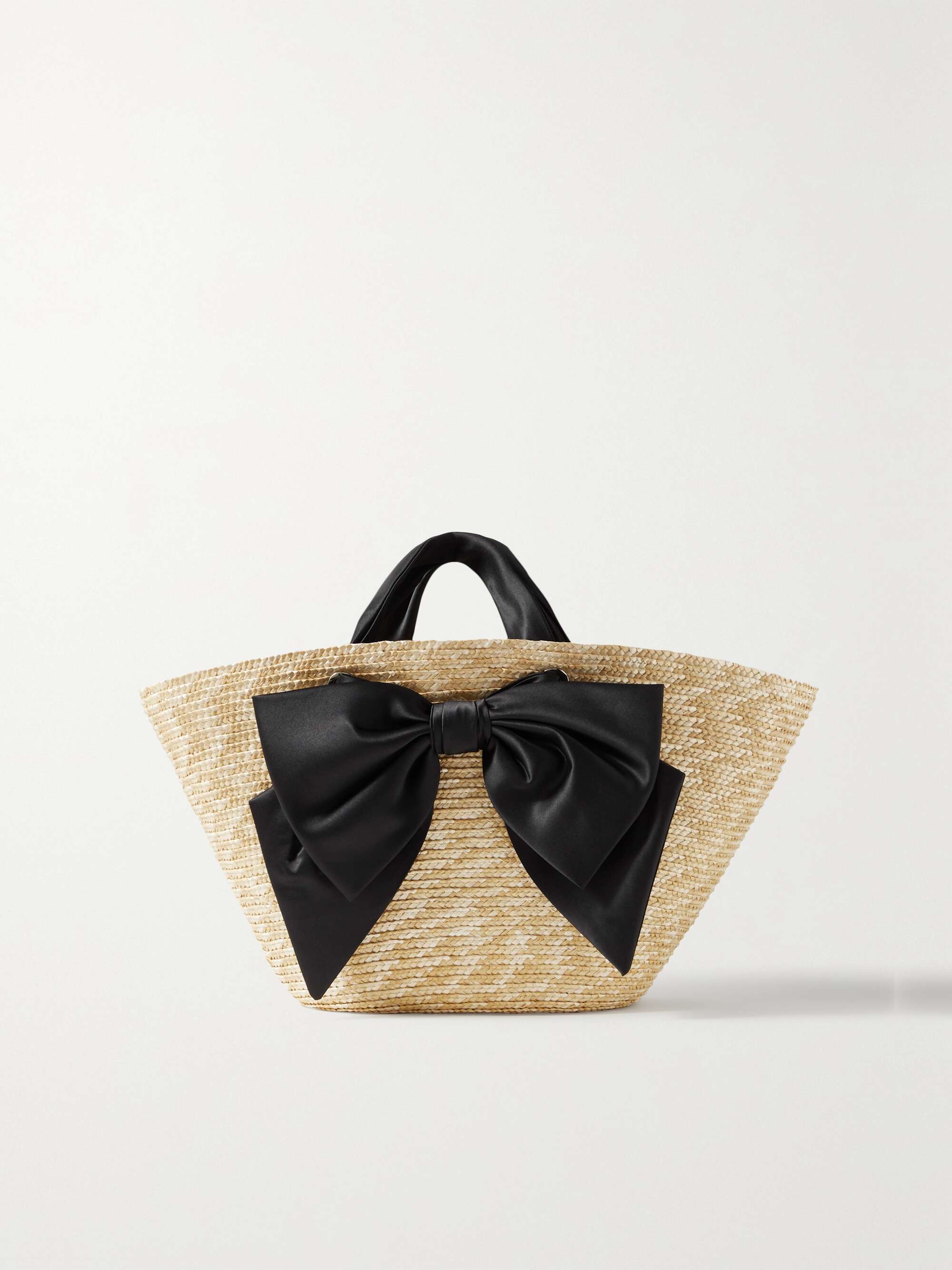 Eugenia Kim Straw Bow Tote Bag