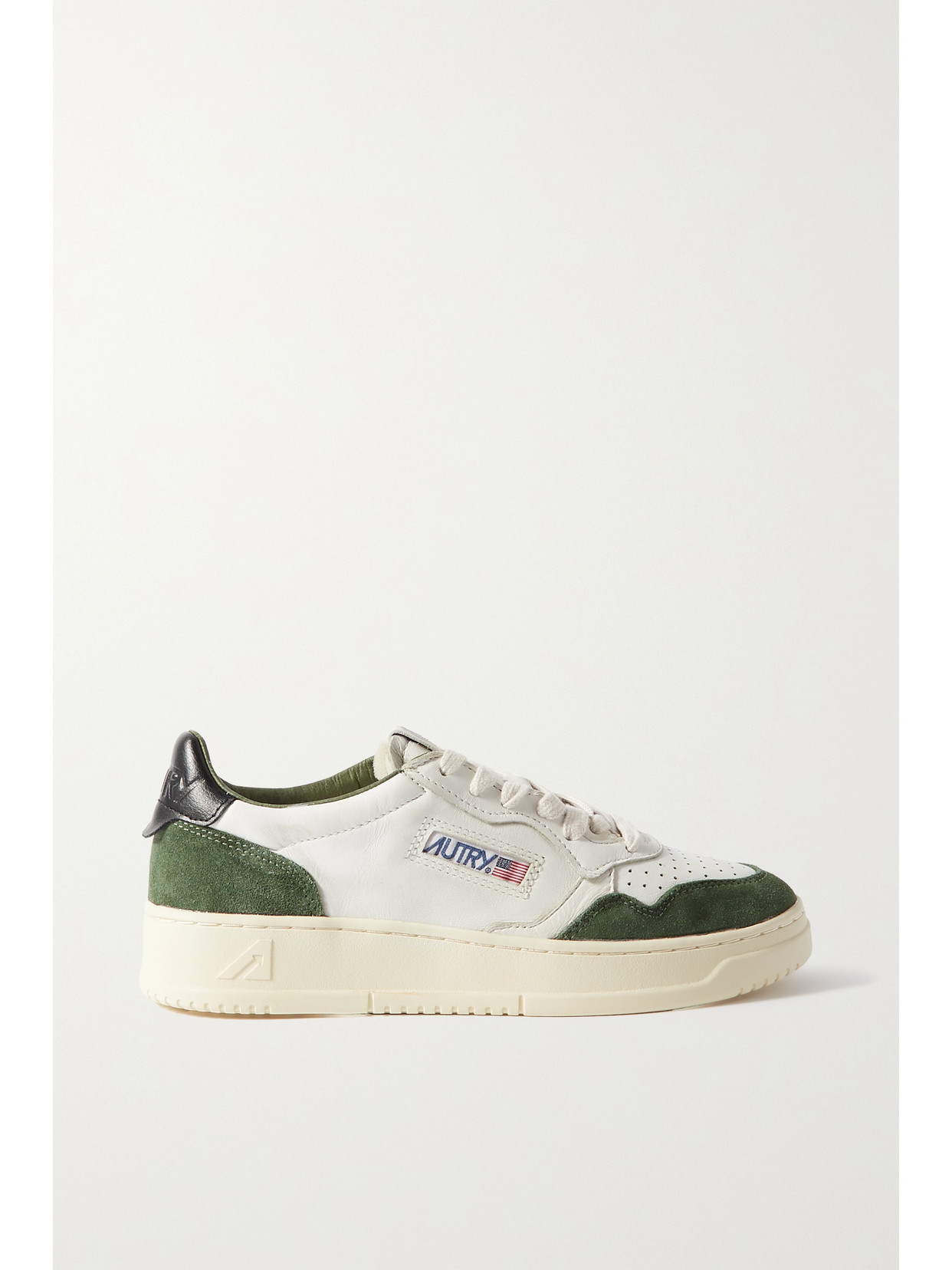 Autry - Medalist Low Suede And Leather Sneakers - White