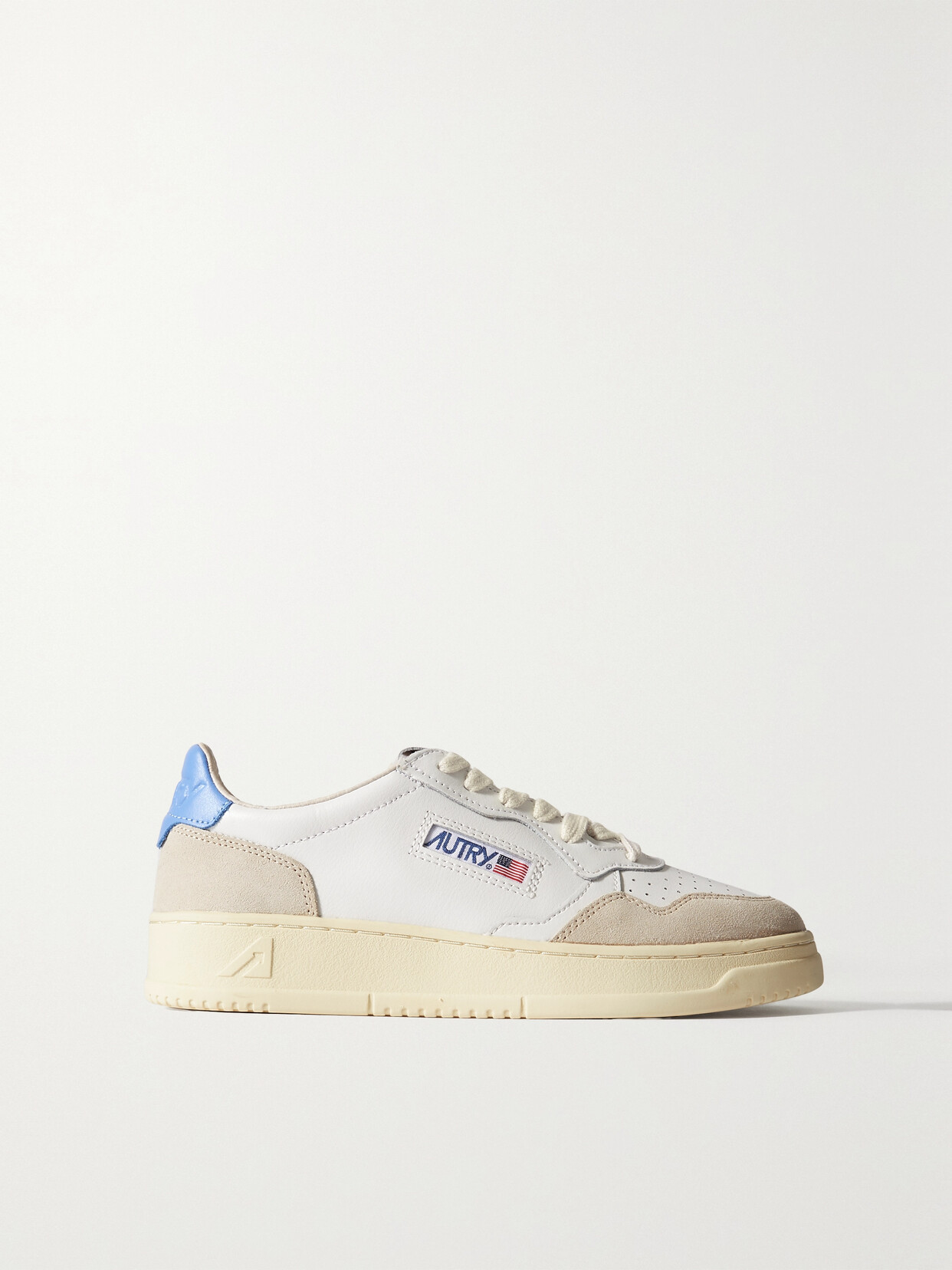 Autry - Medalist Low Leather And Suede Sneakers - White