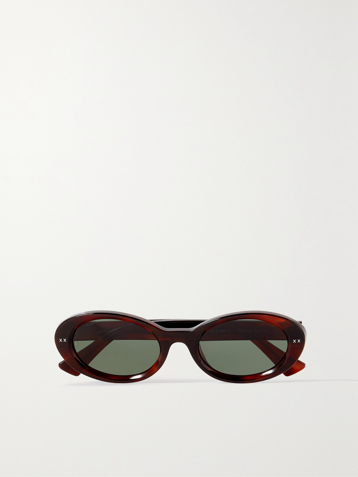 Lexxola - Ida Oval-frame Tortoiseshell Acetate Sunglasses - One size