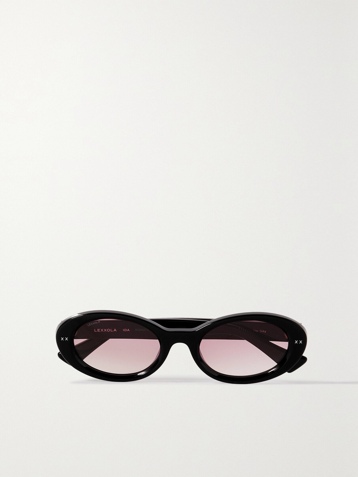 Lexxola - Ida Oval-frame Acetate Sunglasses - Pink