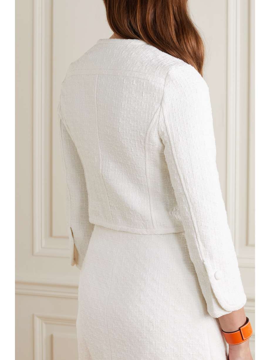 Ensemble Tailleur Proenza Schouler – Veste Tweed Verte + Jupe – Taille S – Occasion