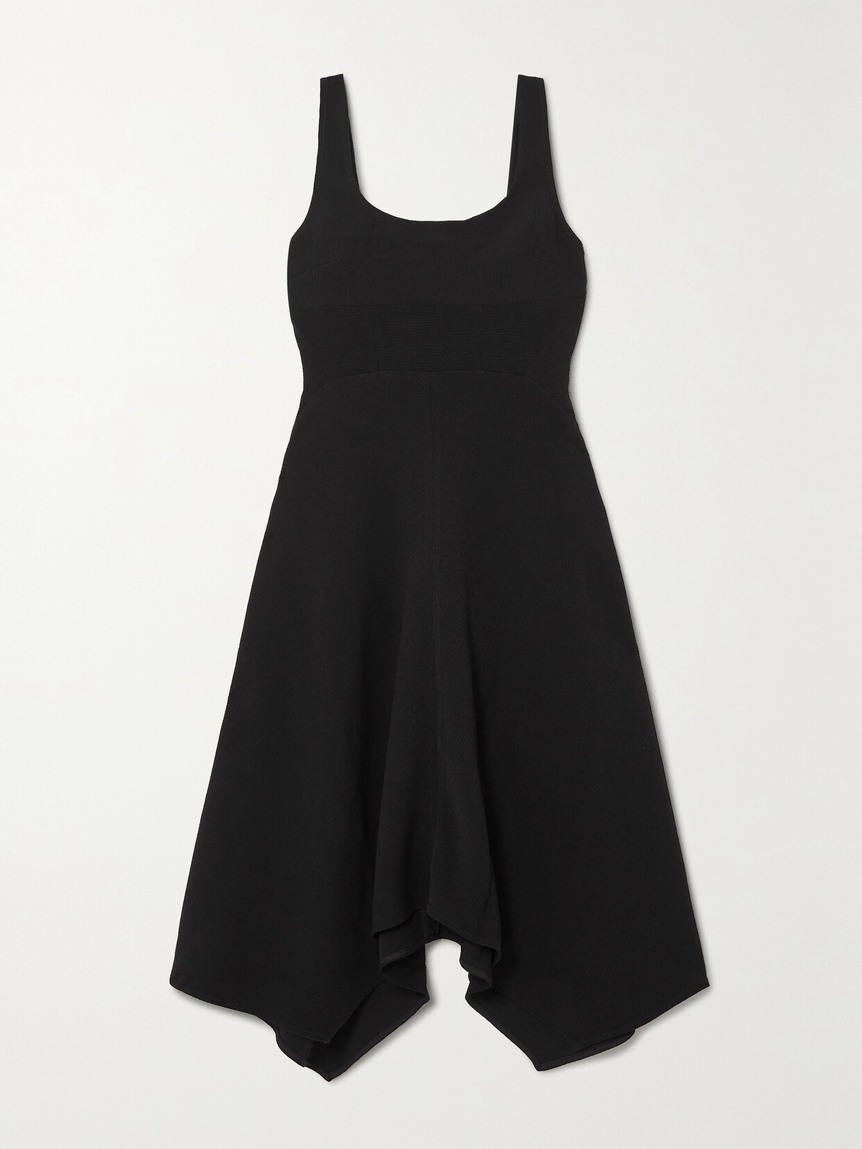 Proenza Schouler White Label - Barre Bustier Asymmetric Knitted Dress - Black