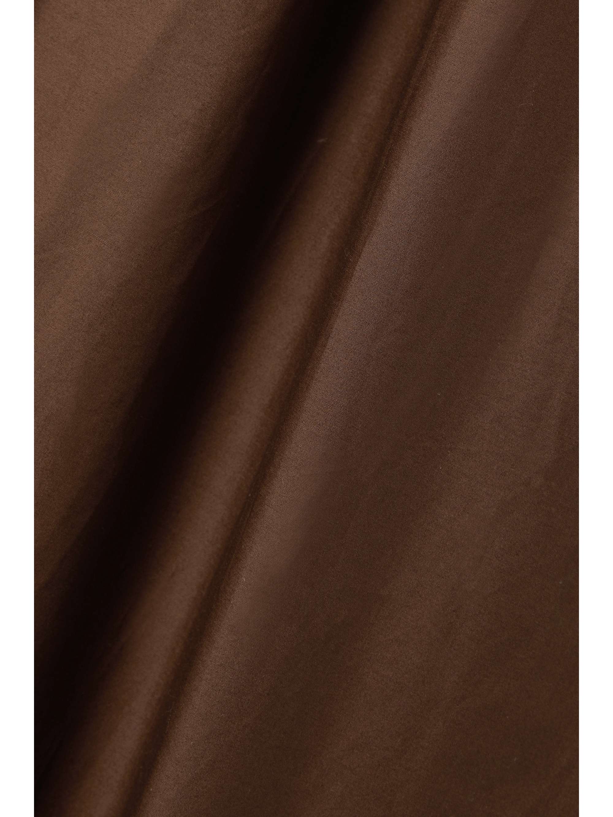 MATTEAU Cutout gathered organic cotton-poplin halterneck maxi dress