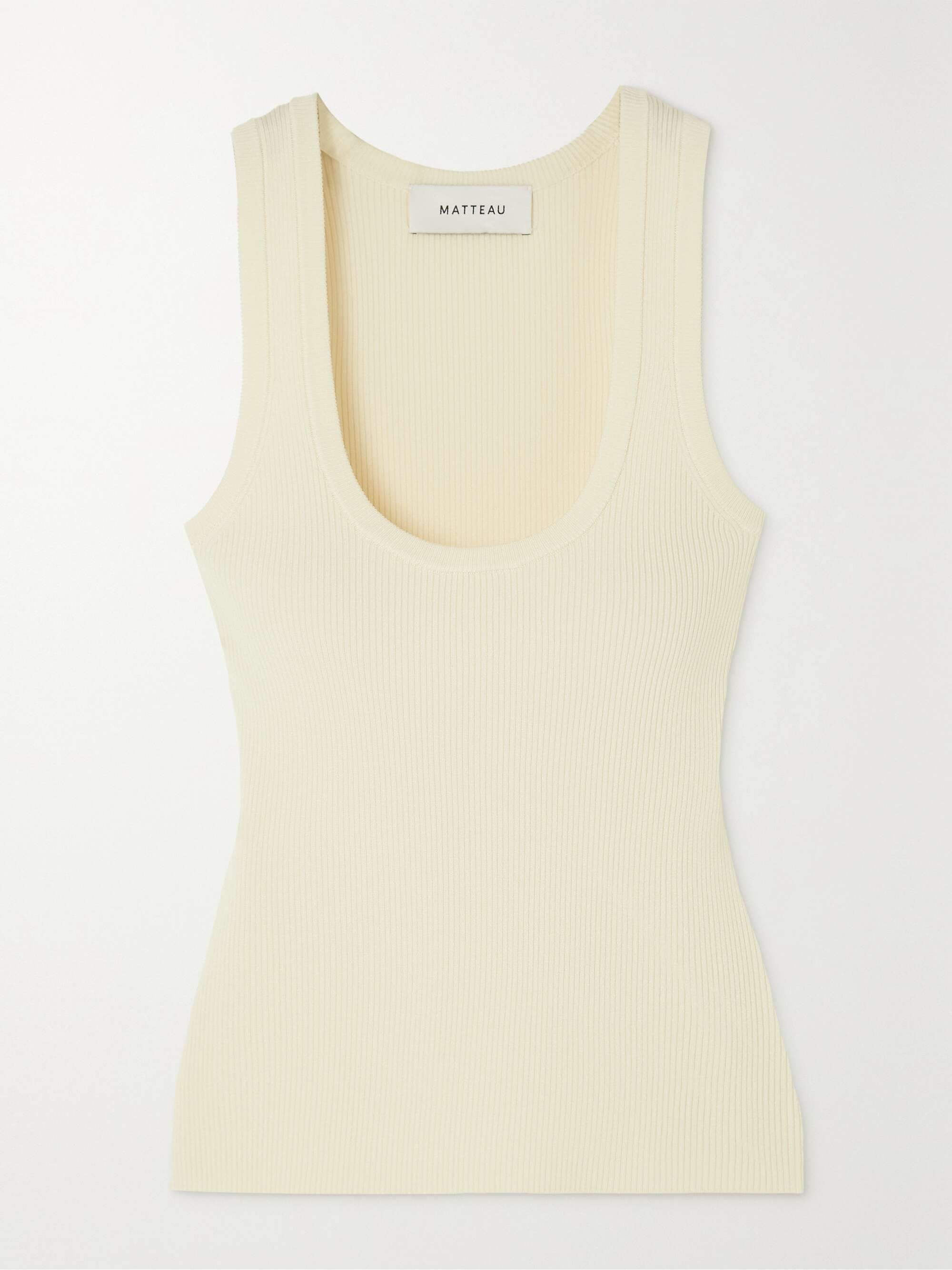 MATTEAU + NET SUSTAIN ribbed-knit tank | NET-A-PORTER