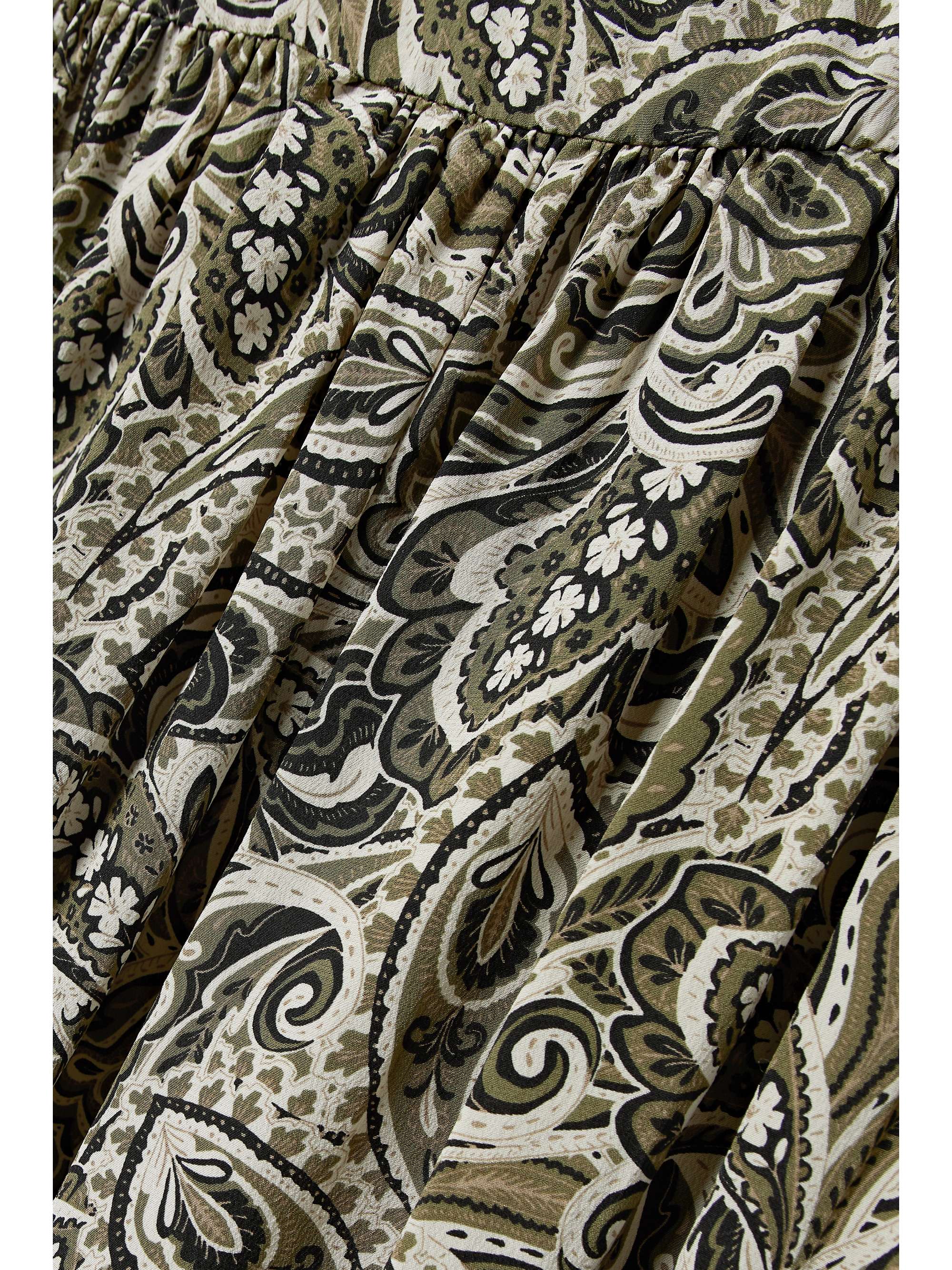 MATTEAU Paisley-print silk crepe de chine halterneck maxi dress