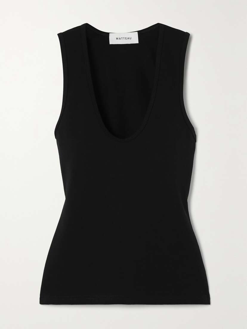 Matteau + Net Sustain Organic Cotton-blend Jersey Tank