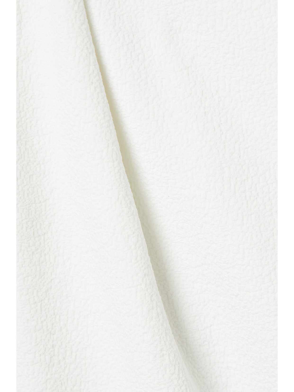 Shop Matteau Petite Square Recycled-seersucker Swimsuit In White