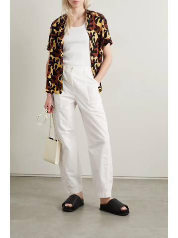 Matteau + NET SUSTAIN cotton-twill straight-leg cargo pants