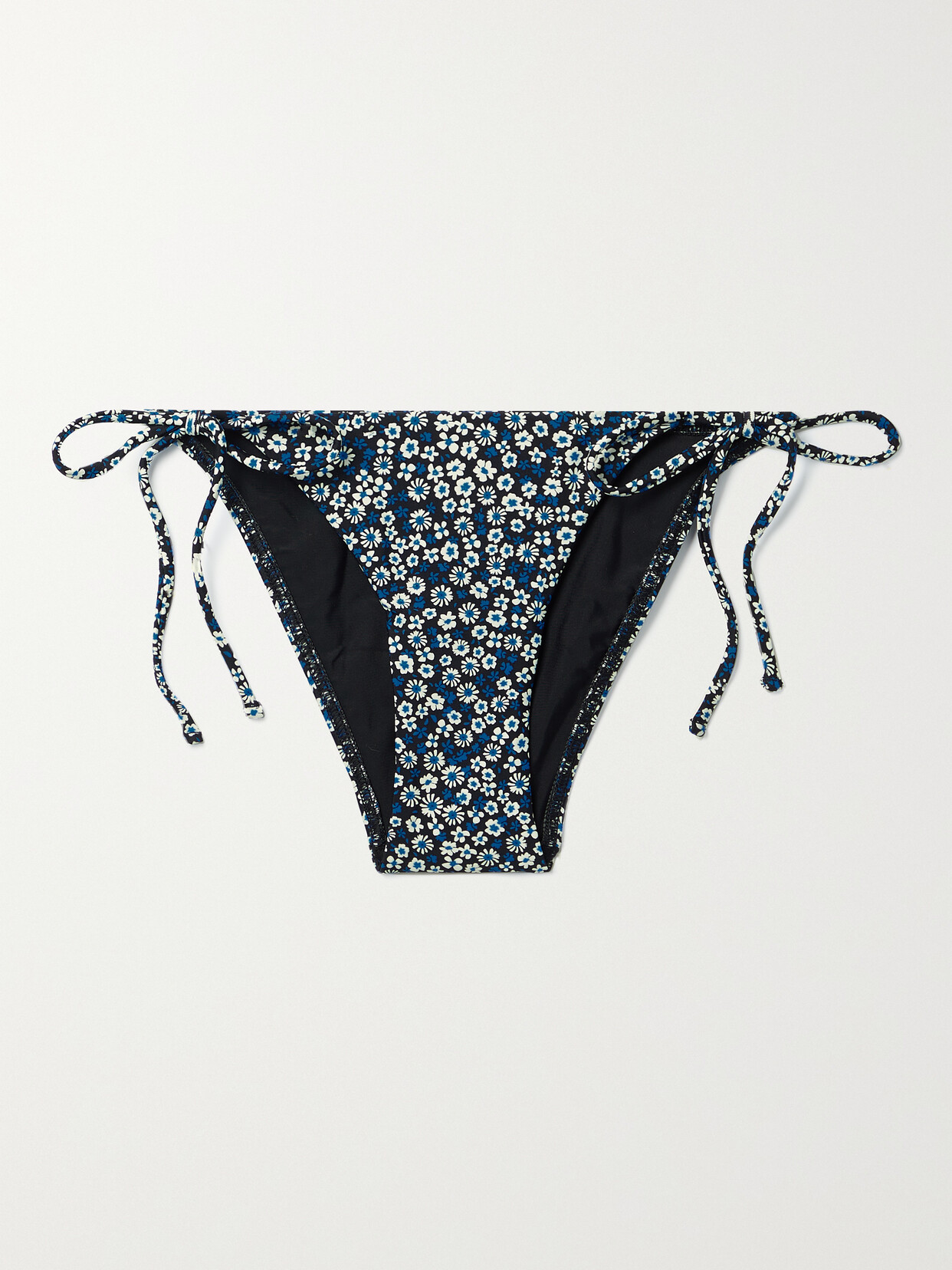 Matteau - + Net Sustain The String Floral-print Recycled Bikini Briefs - Blue