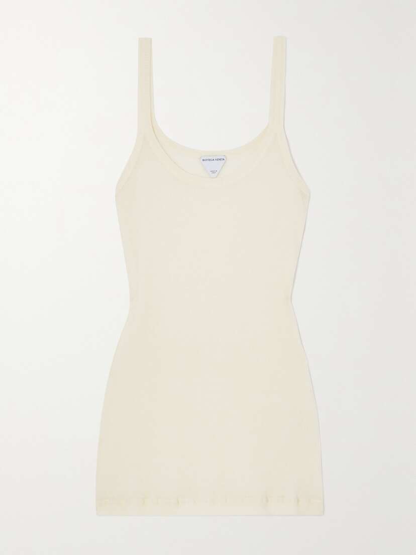 Bottega Veneta Ribbed Cotton-blend Tank