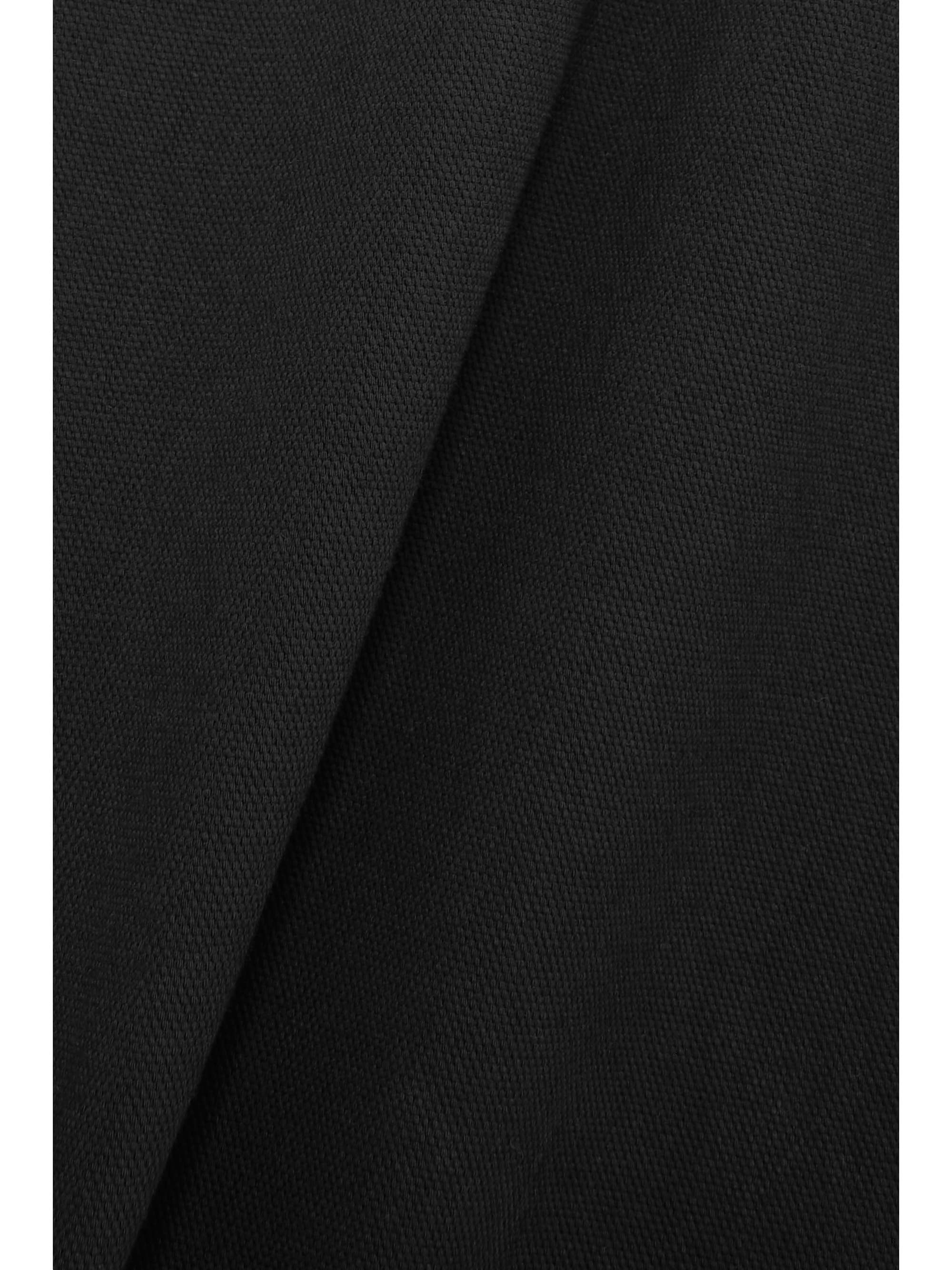 BOTTEGA VENETA Asymmetric cotton-blend canvas midi dress