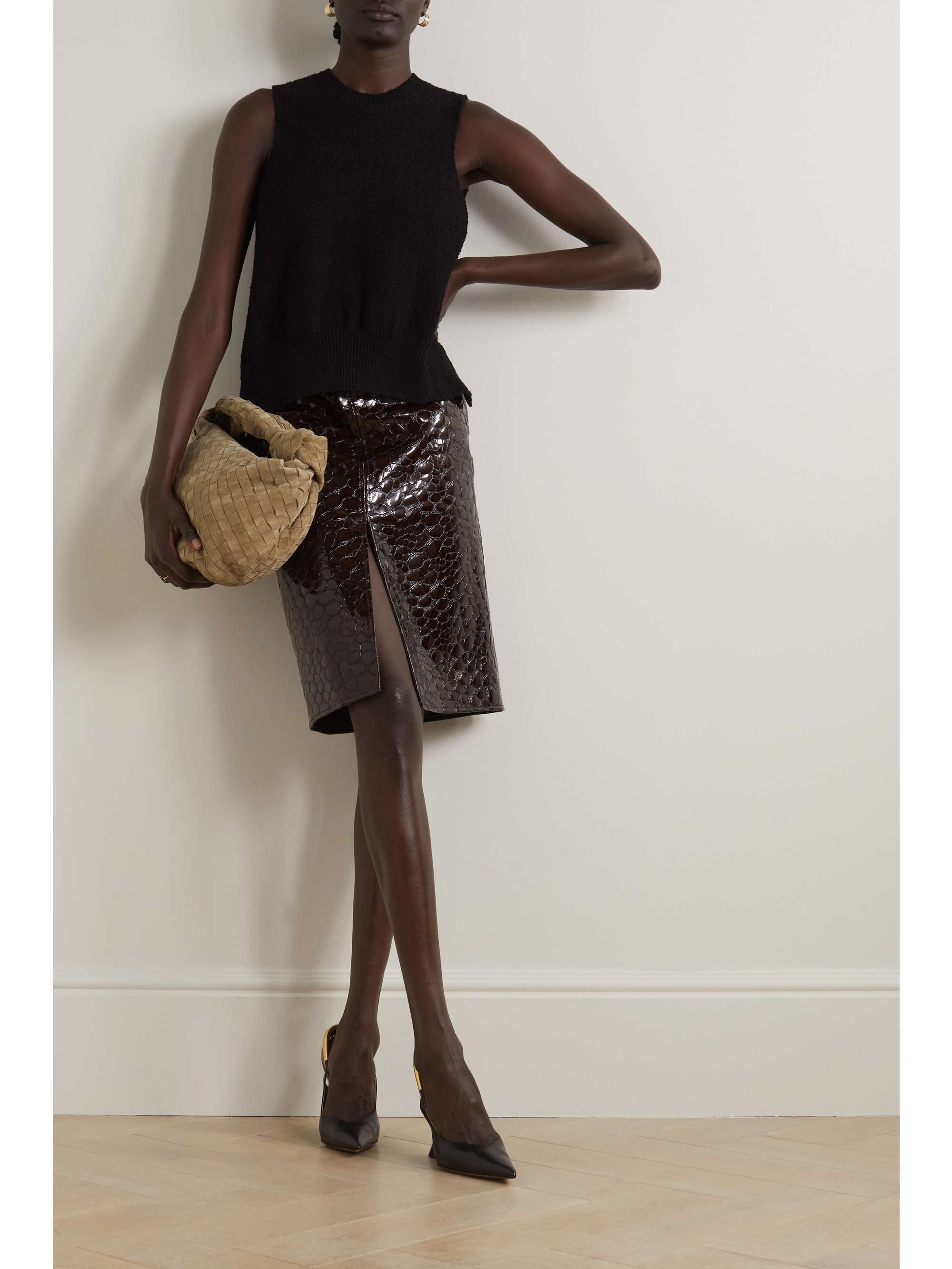 BOTTEGA VENETA Open-back bouclé sweater