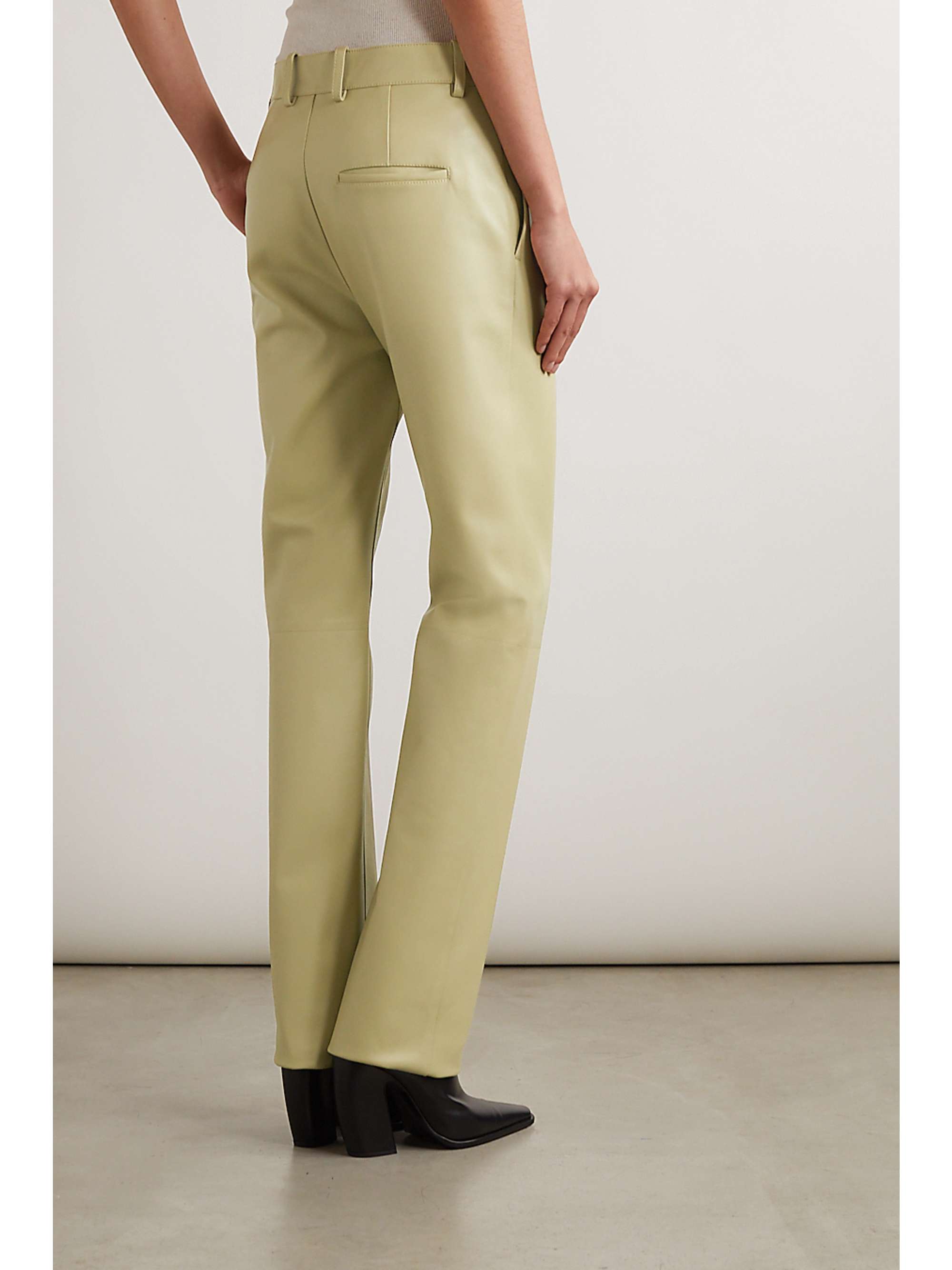 BOTTEGA VENETA Leather straight-leg pants